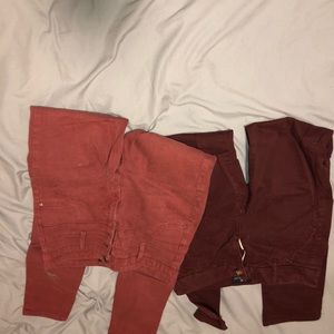 red pants set